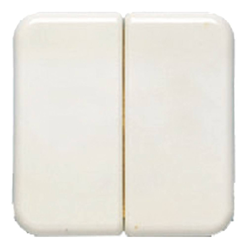 Tecla doble interruptor BJC Ibiza blanco