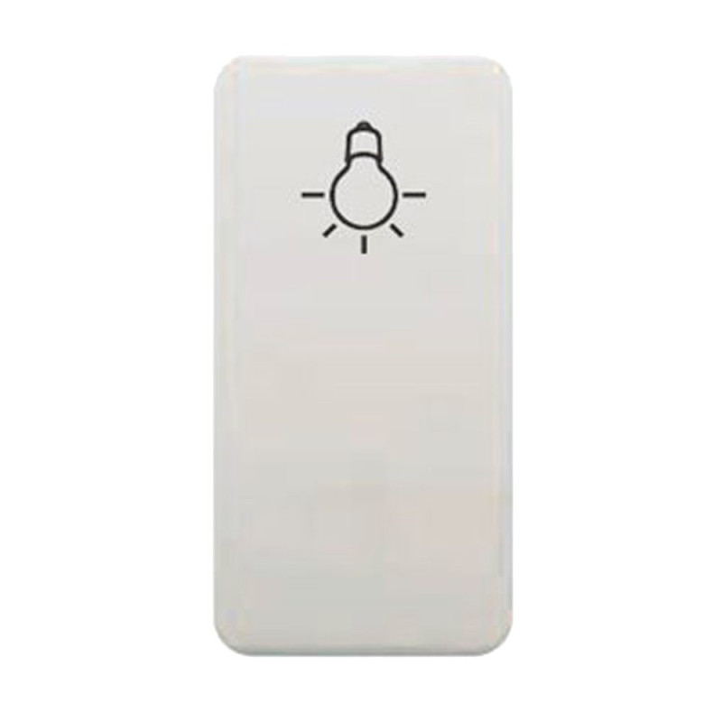 Tecla pulsador luz estrecha BJC Sol Blanco Ref. 16717 (Compatible con las...